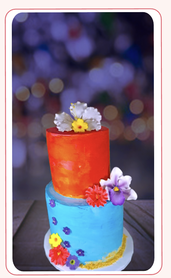 Red and Blue Cake