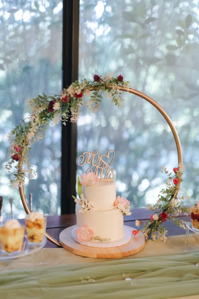 Custom wedding cake by Onna's Sweets and Eats San Antonio TX
